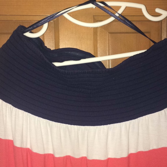 Color block strapless maxi dress - Picture 4 of 6